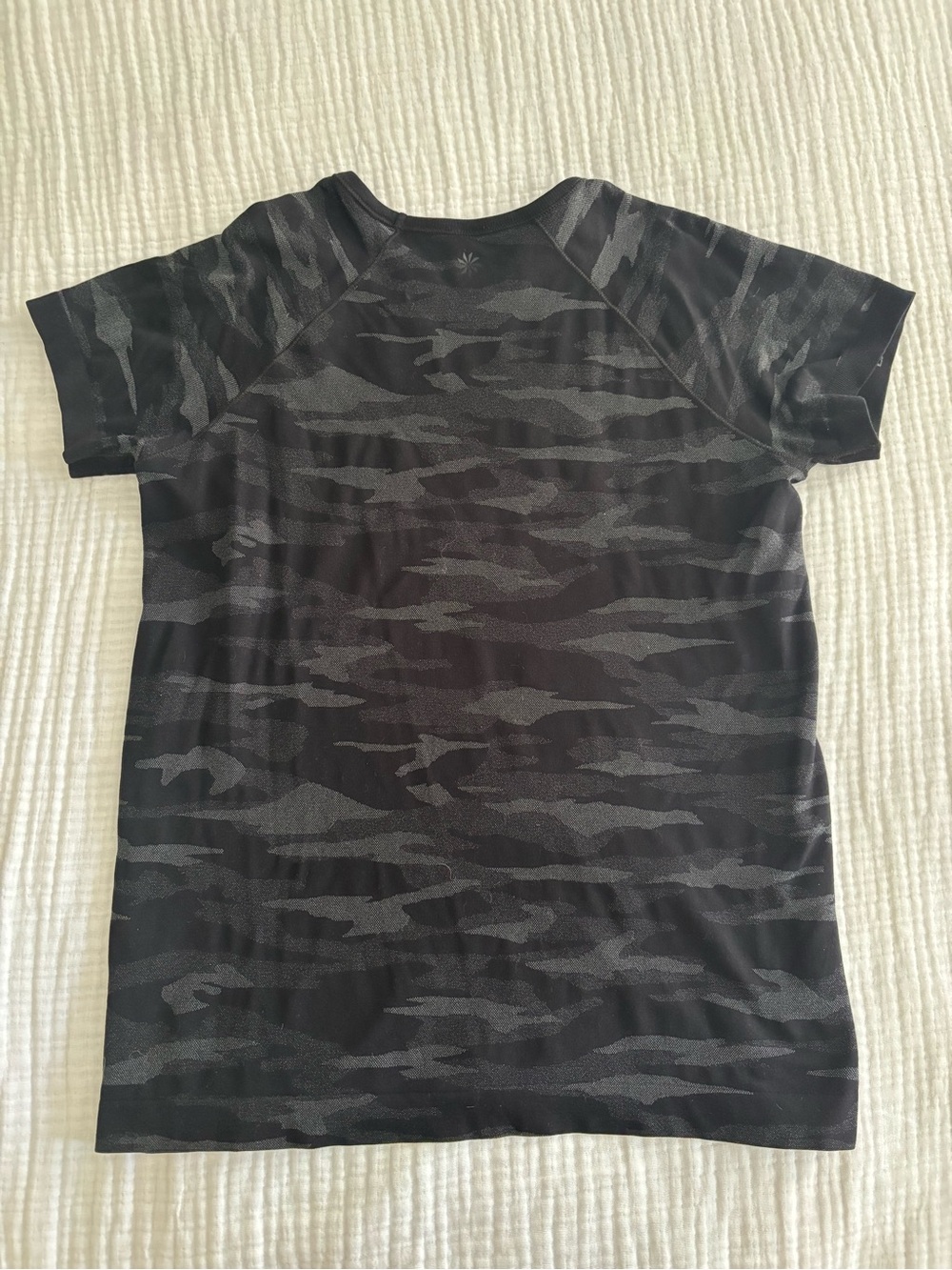 Athleta Girl Black & Gray Camo Short Sleeve Tee - Picture 2 of 3